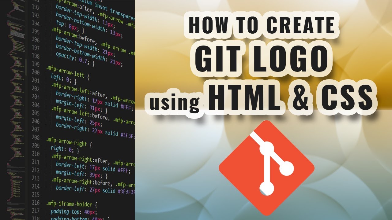 Git Logo Using HTML and CSS - TianDev