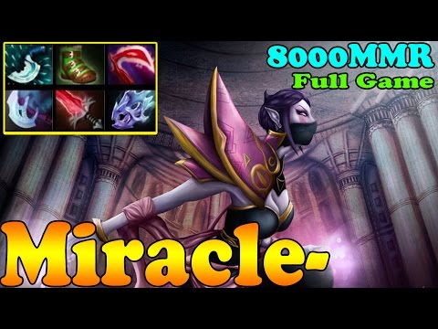 Dota 2 - Miracle- 8000 MMR Plays Templar Assassin - Full Game - Pub Match Gameplay!