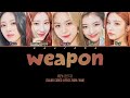 ITZY (있지) - Weapon (Color Coded Lyrics)
