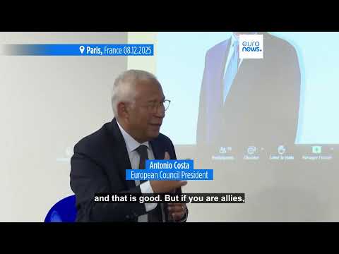Council President António Costa says Europe will not accept political interference in US rebuff
