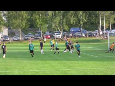 Julius Rinnevaara scoring from the spot for KY Sport (Turku) against UPK - 29 July 2016.