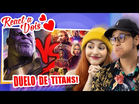 REACT Vingadores VS. Thanos - Duelo de Titãs | 7 Minutoz