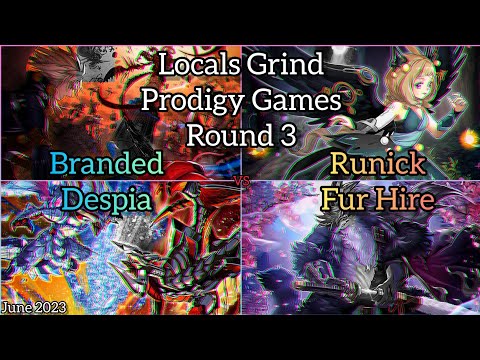 Yu-Gi-Oh! Locals Grind - Prodigy Games - Round 3 -  Runick Fur Hire vs Branded Despia