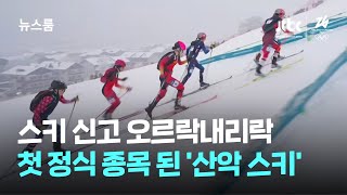 이번 올림픽 신규종목 산악스키 경기 모습