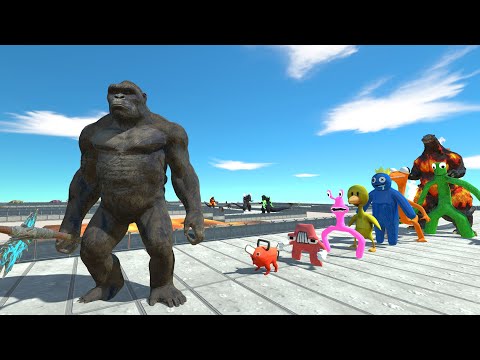 King Kong Lava DEATH RUN - Animal Revolt Battle Simulator