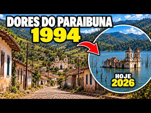 Assim Era Viver em DORES DO PARAIBUNA em 1994 — Antes de uma REPRESA ENGOLIR a VILA em Minas Gerais