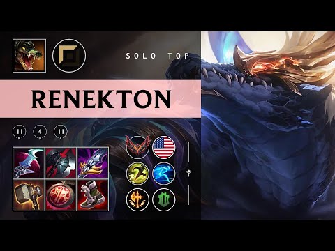Renekton Top vs Poppy - NA Grandmaster Patch 25.24