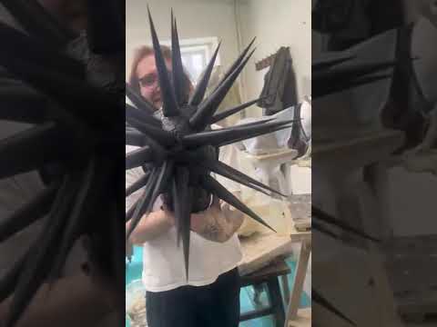 Sculpture. Head with Spikes. My art @milanbanjanin on instagram