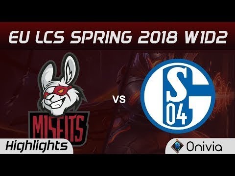 MSF vs S04 Highlights EU LCS Spring 2018 W1D2 Misfits Gaming vs FC Schalke 04 by Onivia
