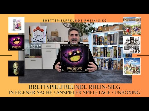 Brettspielfreunde Rhein Sieg / Anspieler Spieletage / Spieleentwickler / Unboxing