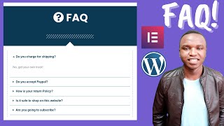 How to Make an FAQ page  in WordPress using elementor free [ 2021 - Step By Step ]