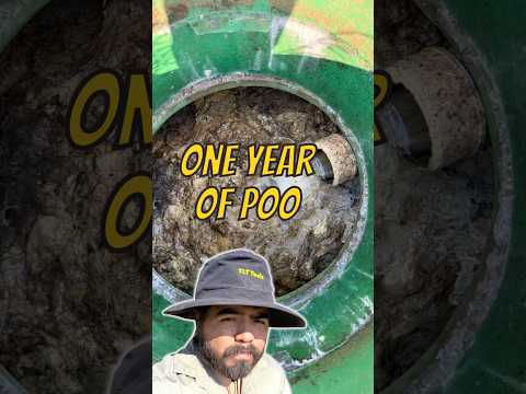 One year of dookie buildup in this septic tank #shorts
