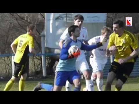 Michal Ondráček v akci proti TJ Jiskra Ústí nad Orlicí