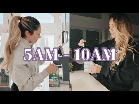 My 5am-10am Morning Routine | Work Day vs. Weekend