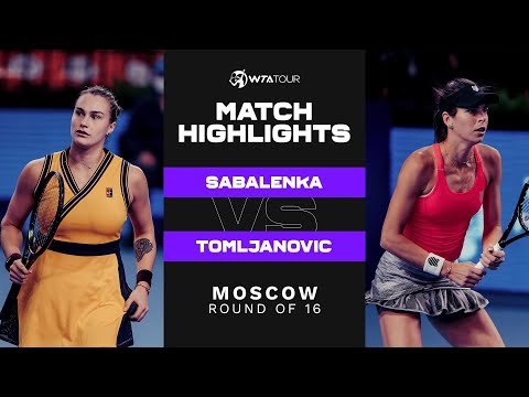 Теннис Aryna Sabalenka vs. Ajla Tomljanovic | 2021 Moscow Round of 16 | WTA Match Highlights