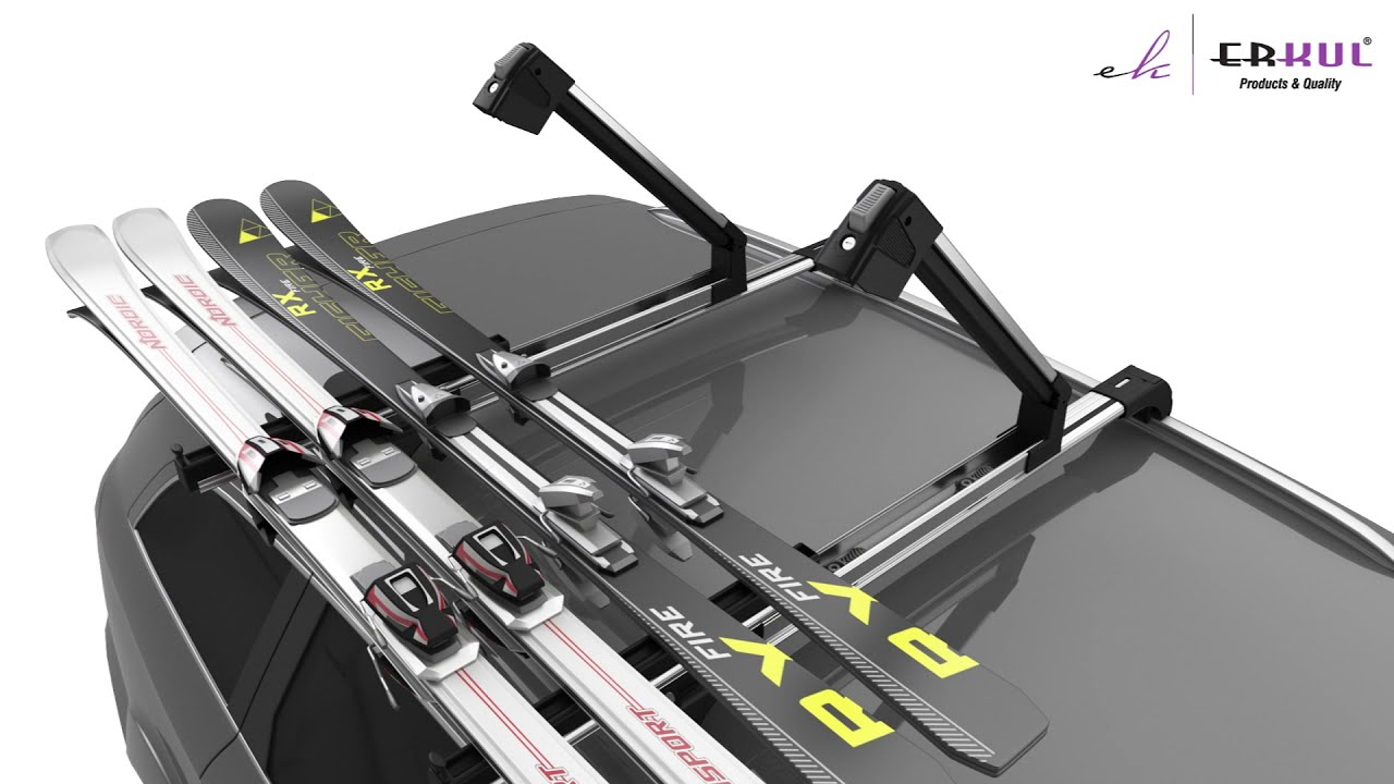 на 4 пары лыж Video 2