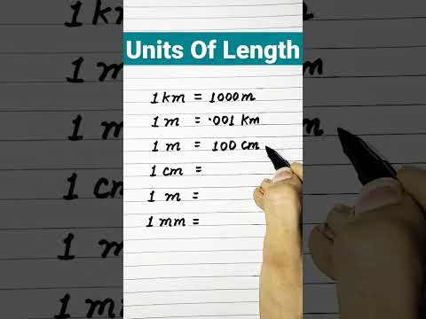 Units of length || Metric measures || Measurement || Lambai ki ikaiyan || Length || #shorts
