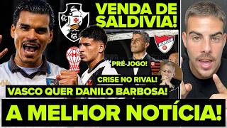 VASCO QUER ZAGUEIRO! NEGOCIAÇÃO COM DANILO BARBOSA! FLAMENGO EM GRANDE CRISE! VENDA DE SALDIVIA!