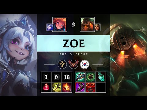 Zoe Support vs Nautilus - KR Grandmaster Patch 25.19