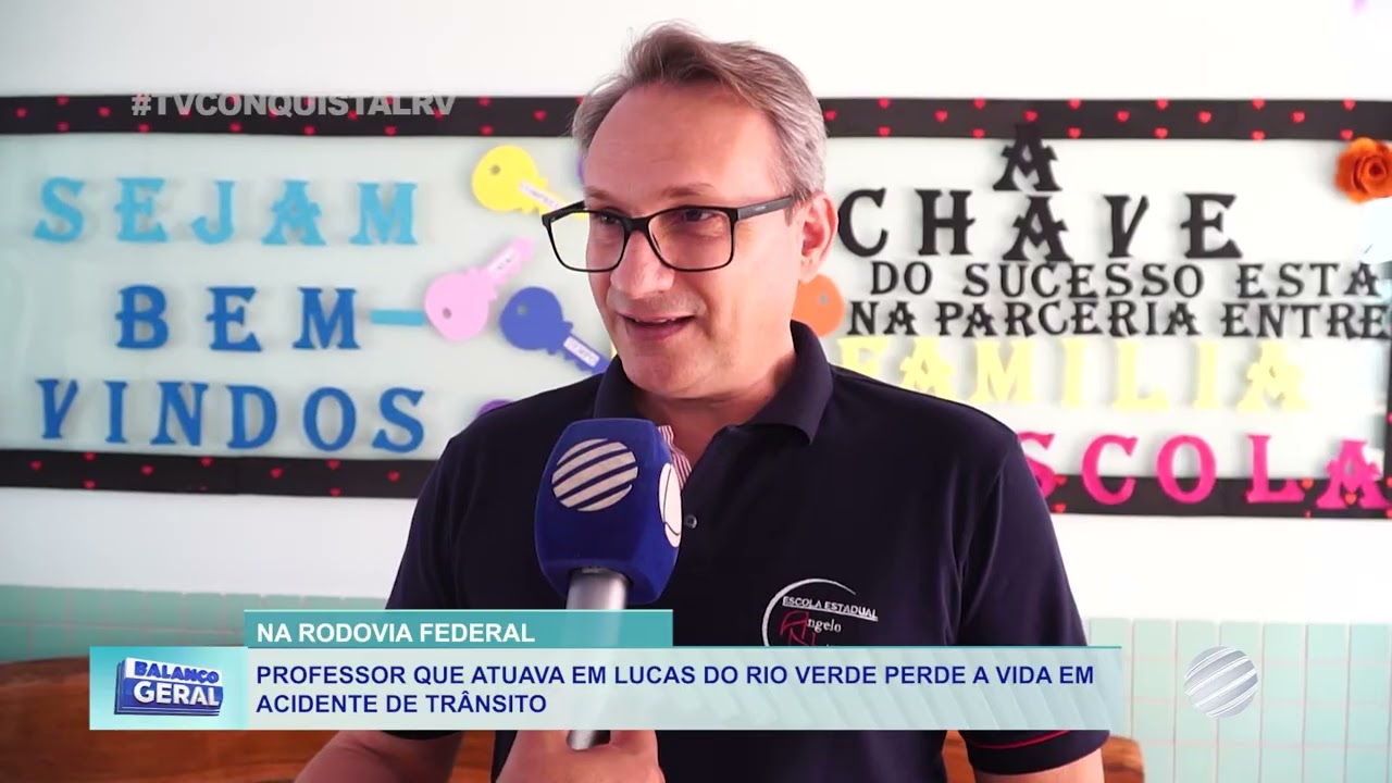 Na rodovia federal, professor que atuava em Lucas do Rio Verde perde a vida em acidente de trânsito.