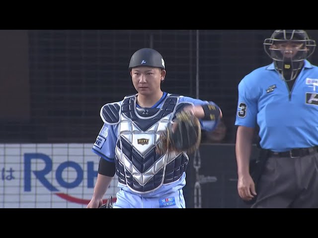 【3回裏】ドンピシャ送球!! ライオンズ・古賀悠斗 自慢の強肩で盗塁阻止!! 2025年8月24日 千葉ロッテマリーンズ 対 埼玉西武ライオンズ