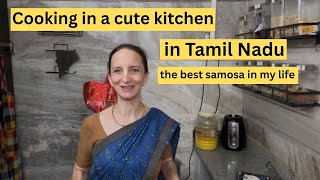 I made the BEST SAMOSA in my LIFE in a tiny kitchen in TAMIL NADU 🇮🇳
