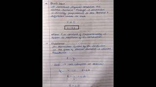 ✴️Physics Chapter 3 Current Electricity Class 12th Best Handwritten ✍️ Notes 📝