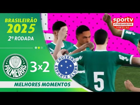 PALMEIRAS 3 X 2 CRUZEIRO MELHORES MOMENTOS (BRASILEIRÃO 2°RODADA) (LEIA A DESCRIÇÃO!)