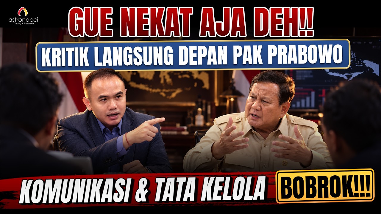 DEPAN Pak PRABOWO LANGSUNG GUE KRITIK KERAS KOMUNIKASI & TATA KELOLA BOBROK!!!