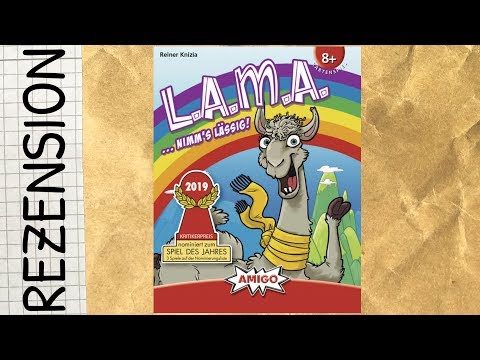 Rezension zum Kartenspiel L.A.M.A. (nominiert zum Spiel des Jahres 2019)