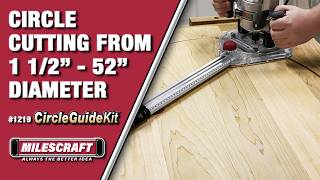 Milescraft 1219 CircleGuideKit - Cutting Circles with your Router
