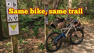 Taking my old-school full suspension MTB on the trail it started on 25 years later