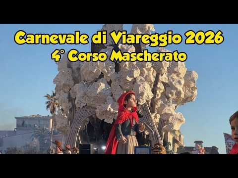 Carnevale di Viareggio 2026 – 4° Corso Mascherato | Sintesi 4K