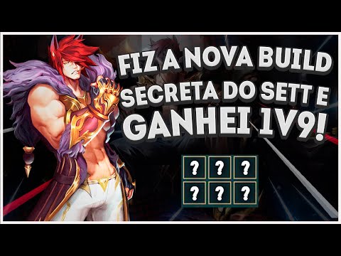 FIZ A NOVA BUILD SECRETA DO SETT E GANHEI A FIGHT 1v9 *ROUBARAM PENTA - SETT JUNGLE STREAM HIGHLIGHT