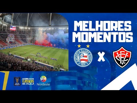 BAHIA 2 X 1 VITÓRIA - MELHORES MOMENTOS - COPA DO NORDESTE - 20/03