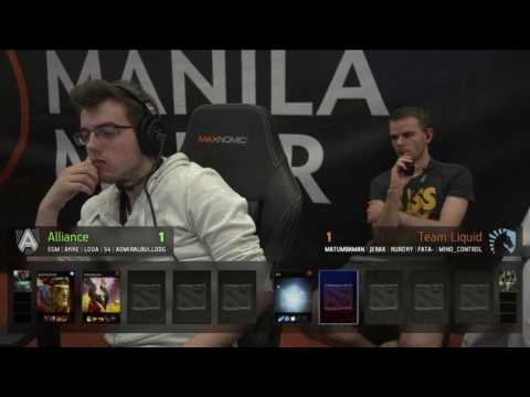 The Manila Major Group Stage - Day 2 - Team Liquid vs Alliance Game 3