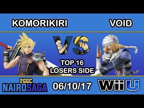 2GGC: Nairo Saga - 2GG | komorikiri (Cloud) Vs. CLG | VoiD (Sheik) - Top 16 Losers Side