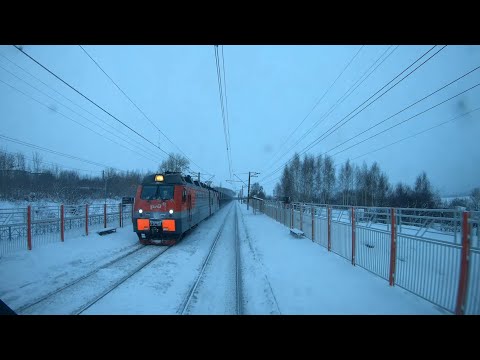 Cab ride across Russia, live sound (4k)
