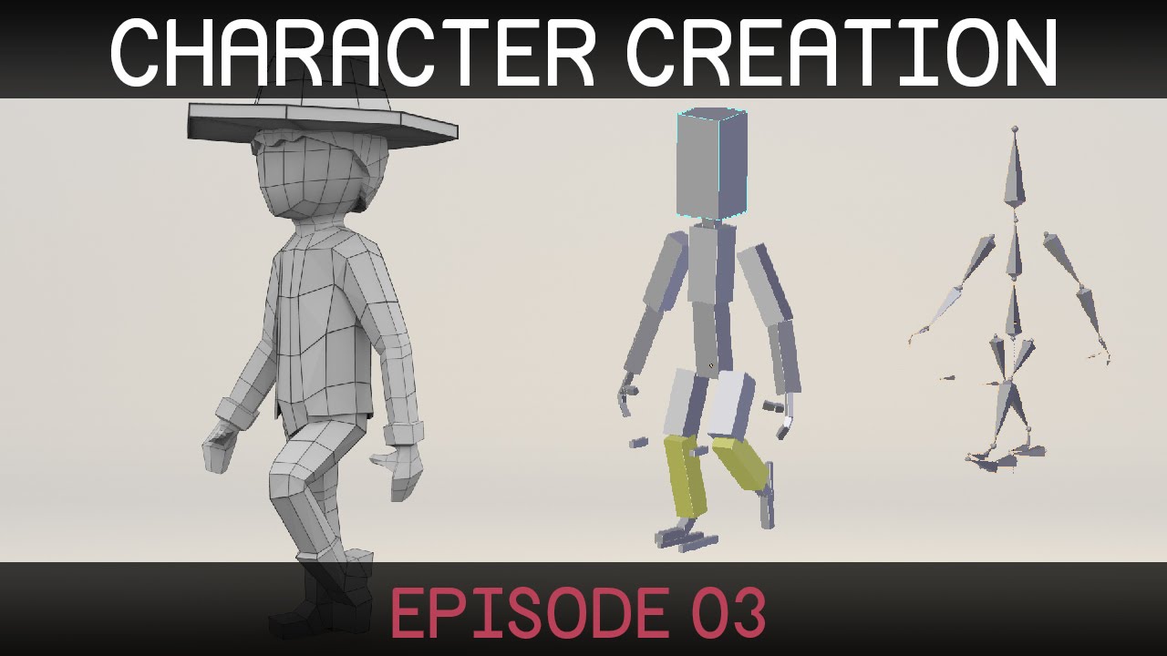 Blender Character Creation: Rigging 1/2