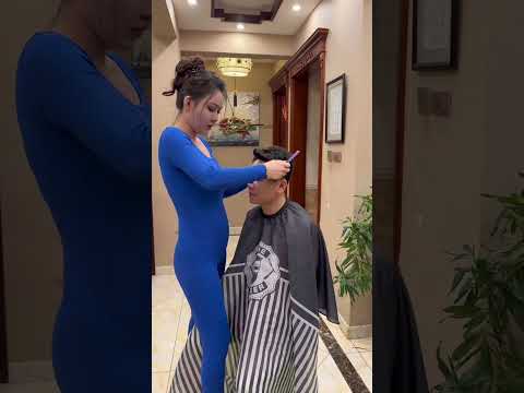 情侣搞笑 #搞笑理发