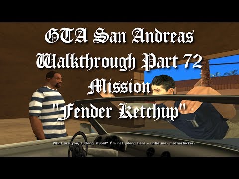 GTA San Andreas Walkthrough Part 72 - Mission "Fender Ketchup" [1080p60]