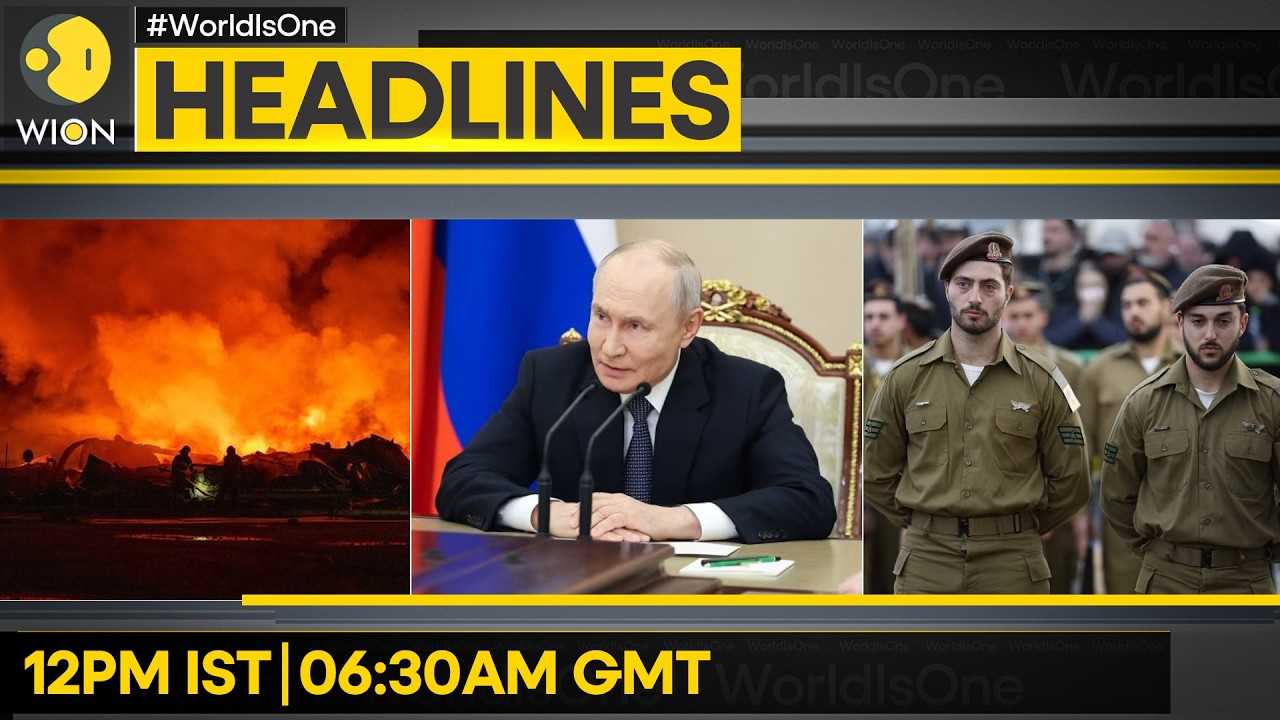 Russia: 605 Ukrainian Drones Downed | 2 Israeli Soldiers Killed In Lebanon | WION Headlines