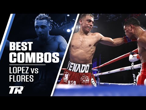 Venado Lopez Best Combos vs Gabe Flores | BOXING HIGHLIGHTS