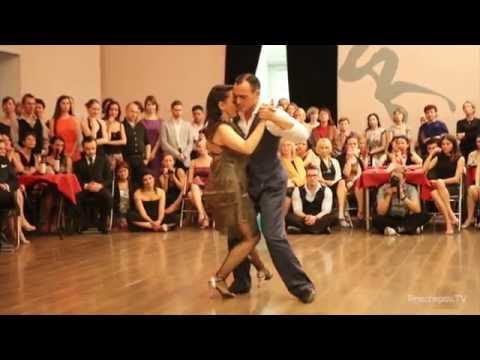  Esteban Moreno  and  Milena Plebs  are  dancing  at  Russian Tango Congress  in  2016