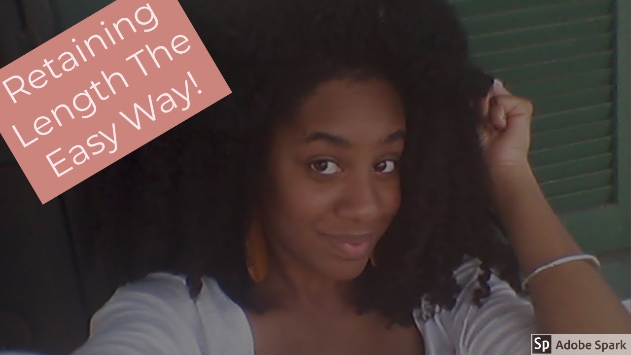 retaining thigh length natural hair
