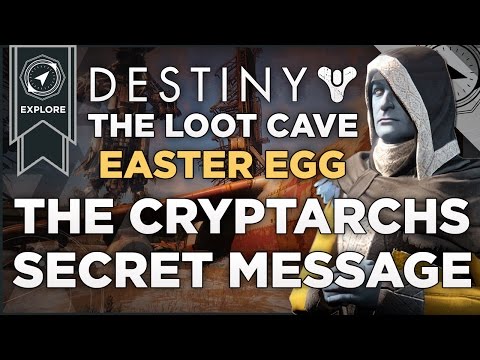 Destiny: The Cryptarch's Secret Loot Cave Message Easter Egg !!!