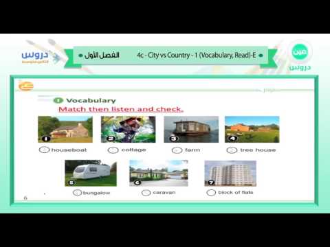 الثاني المتوسط | الفصل الدراسي الأول | الانجليزية | 4c city vs country