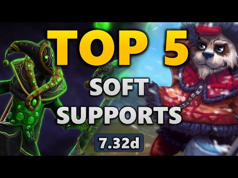 Top 5 Soft Supports in Dota 2 | 7.32d - Tier List
