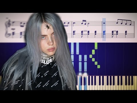 Billie Eilish - lovely (with Khalid) - Accurate Piano Tutorial with Sheet Music