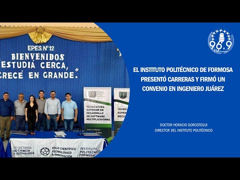 #RadioTropical 96.9 EL IPF PRESENTÓ CARRERAS Y FIRMÓ UN CONVENIO EN INGENIERO JUÁREZ
